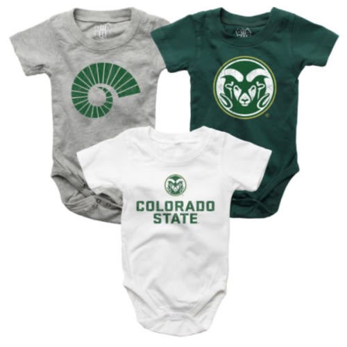 Colorado State Rams Infant's 3 Pack Onesie