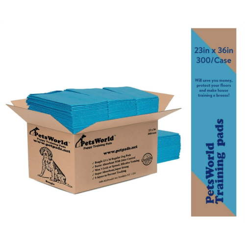 Extra Absorbent Wee Dog Pee Pads, Economy Value Puppy Training & Potty Pads (23x36 inch) 300 Count