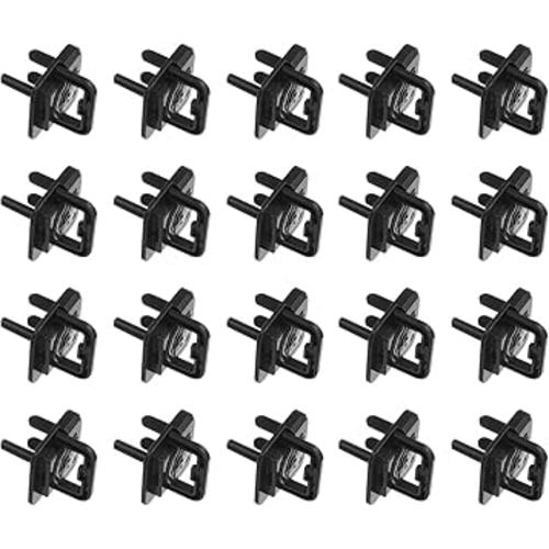 MECCANIXITY 20 Pack Outlet Covers Proofing, Plug Covers Easy Installation Electric Plug Protectors Safety Socket Cover Plugs Protector Black