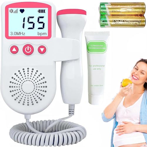 Fetal Heartbeat Doppler Pregnancy Accessories Portable Baby Monitor Heartbeat Bag Easy to Use at Home-K1
