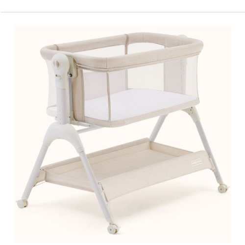 HARPPA Cuddly Sway | 3-in-1 Rocking Baby Bassinet & Bedside Sleeper with Anti-Reflux Mattress for Newborns | Attaches to Bed, Adjustable Height, Tool-Free Setup, Portable Wheels, CPSC Certified, Gentle Rocking Motion | Ideal for Infants, Safe Co-Sleeping
