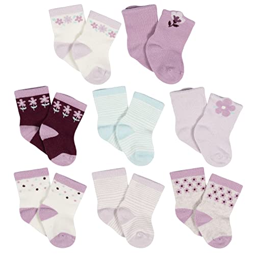 Gerber Unisex Baby 8-Pair Wiggle-Proof Sock