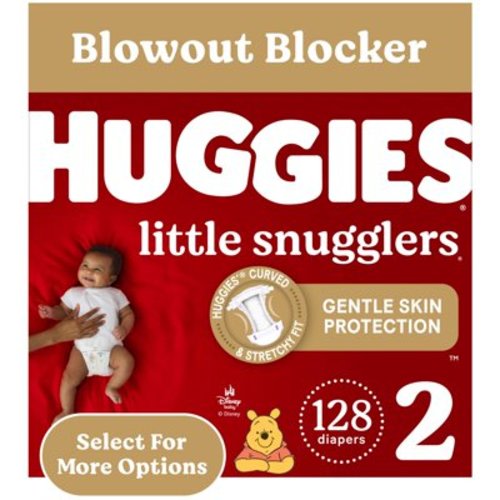 Huggies Little Snugglers Baby Diapers, Size 3 (16-28 lbs), 120 Ct (Select for More)
