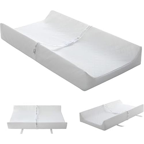 Waterproof Changing Pad, Washable Cover Contour Diaper Changing Pad for Baby Changing Table Pad, Dresser Top, Hypoallergenic Cover