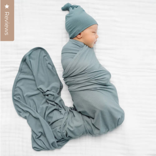 Lou Lou Ribbed Swaddle Blanket - Ford