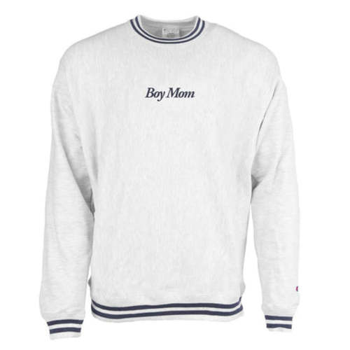 Boy Mom Champion Ribbed Crewneck