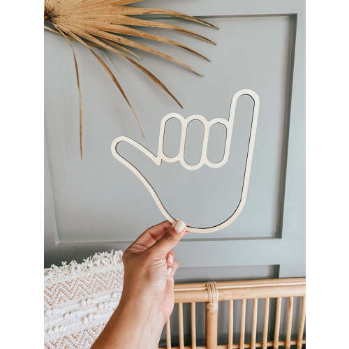 Shaka Hand Sign, Surfer Theme Room, Beach Kid Room Decor, Nautical Roo – Wild Briar Co