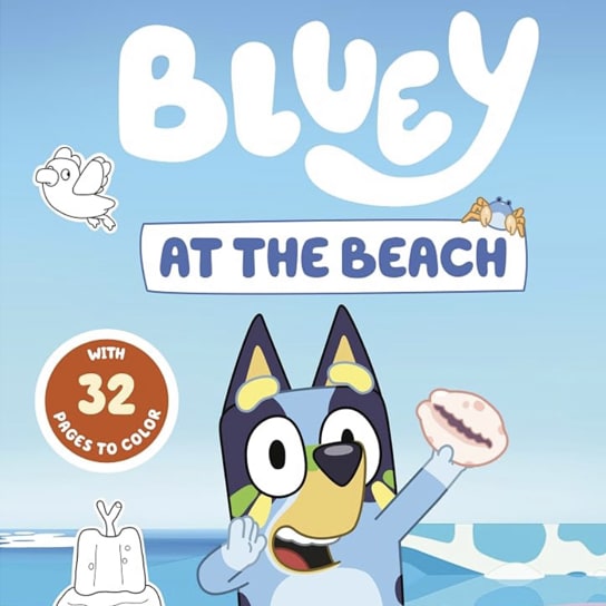 Bluey: At the Beach: A Coloring Book