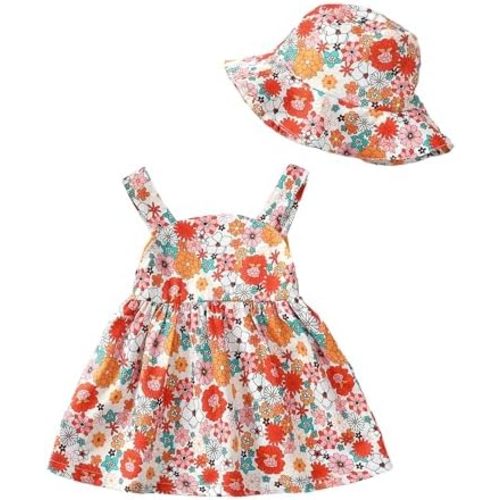 Newborn Infant Baby Girl Dress Toddler Girl Clothes Halter Backless Sleeveless Flower Sundress Summer Dresses for Girl
