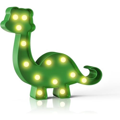 Green Dinosaur Party Decorations, Dinosaur Room Decor, Battery Powered Dinosaur Light, Dinosaur Wall Decor, Dinosaur Birthday Decorations