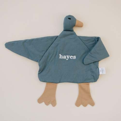 Custom Embroidered Bamboo Duck Lovey - XL Plush | Little Joy Co.