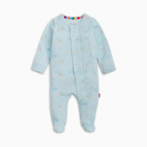Magnetic Me Modal Magnetic Footie - Serene Safari Blue, Newborn