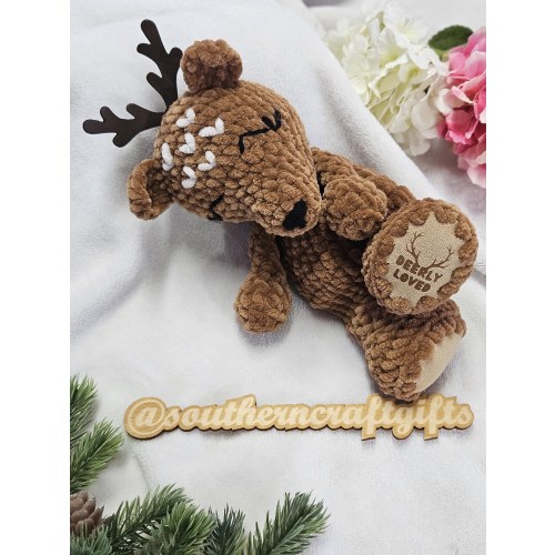 Crochet Deer Snuggler | Woodland Crochet Lovey | Deer Dow Faun Snuggler | Nursey Gifts | New Baby Presents