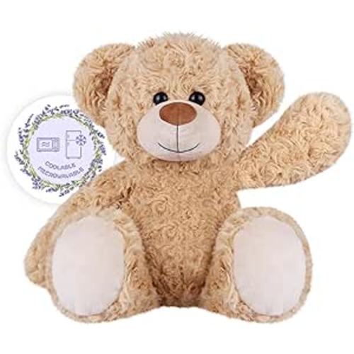 Teddy Bear Stuffed Animals, Microwavable Stuffed Animal Heating Pads for Cramps & Pain Relief, Bear Stress Relief Toy for Anxiety, Cuddle, Companion, Bear Plush Gifts for Girls Boys Adults