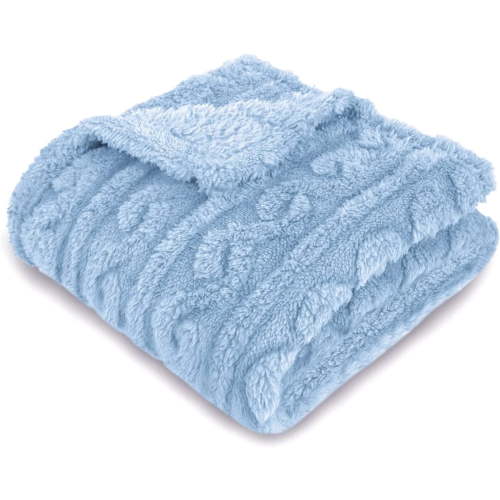 Homritar, Baby Blanket, 30x40 inches, Blue, 3D fleece plush