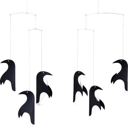 Penguin Mobile, Black - Flensted Mobiles | Maisonette