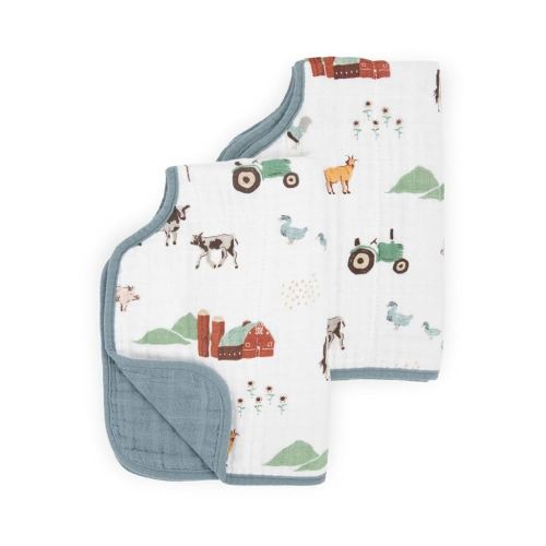 Amazon.com: Little Unicorn Ultra-Absorbent Premium Burp Cloth 2 Pack | Soft on Baby's Skin | Larger Size | Ergonomic Design | Set of 2 (Farmyard) : Baby