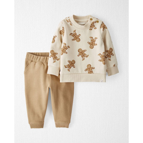 Baby Holiday Fleece Set Made with Organic Cotton in Gingerbread Cookies
- Little Planet | Carter's
