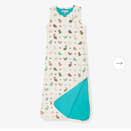 Dino Beige Baby Sleep Bag | Roary