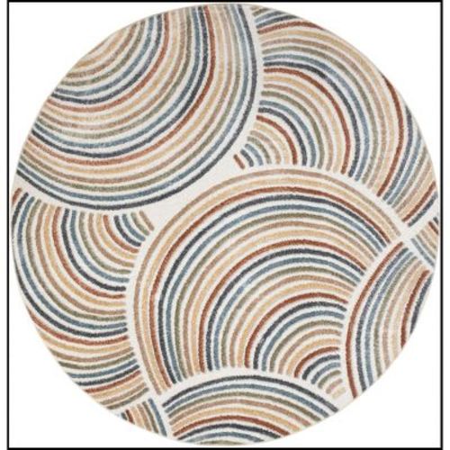 Nourison Astra Machine Washable Contemporary Rainbow Kids Indoor Rug