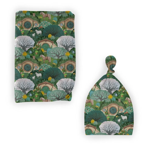 The Shire™ In Bloom Swaddle & Hat Set