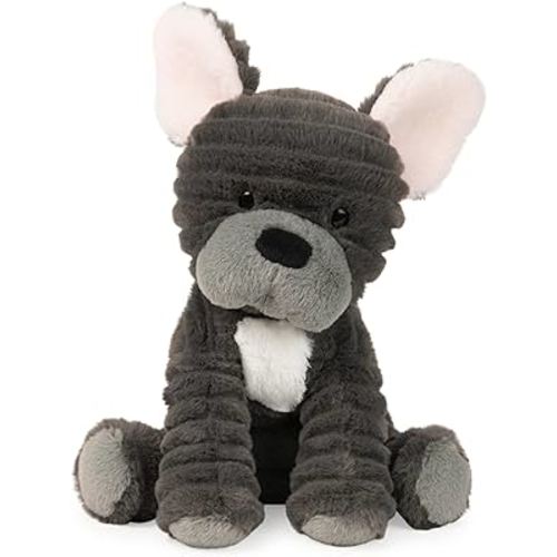 GUND Velvet French Bulldog Puppy Dog Plush, Stuffed Animal for Ages 1 and Up, 12”, Grey