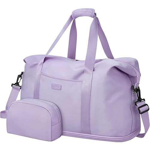 Expandable Travel Duffle Bags Weekender Overnight Bags for Women Men Hospital Bag for Women Labor Delivery with Toiletry Bag Waterproof