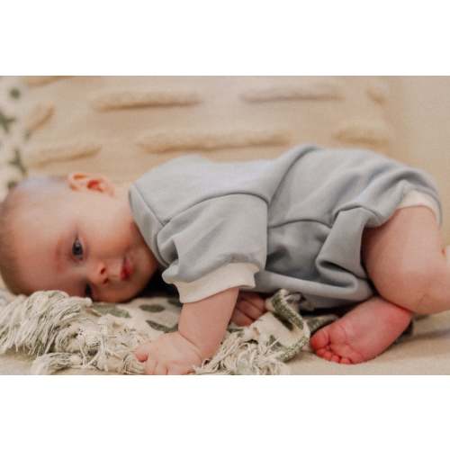 Sullivan Romper in Light Blue