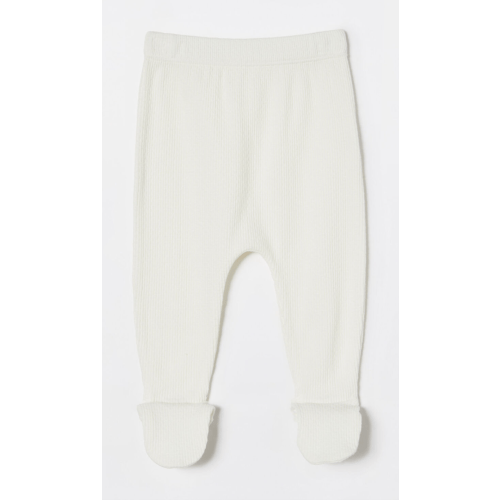 Cotton On Kids Organic Pointelle Footed Legging Milk 3-6 M