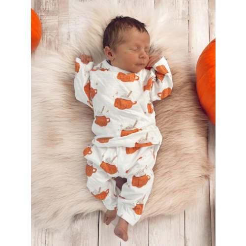Pumpkin Mug / Organic Long Sleeve Tee & Pant Set