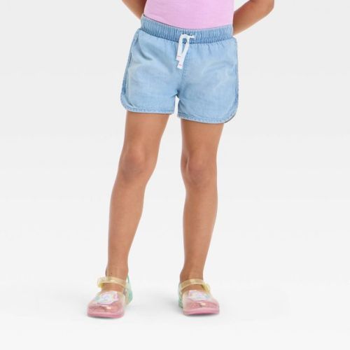 Toddler Girls' Denim Shorts - Cat & Jack™ Light Wash 12m