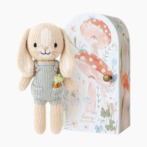 cuddle+kind Tiny Hand-Knit Doll - Henry The Bunny