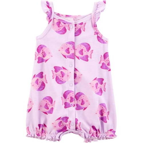Carter's Child of Mine Baby Girl Romper, One-Piece, Sizes 0-3/24 Months