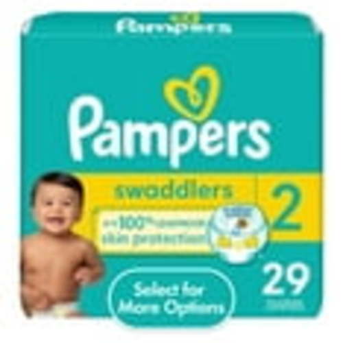 Pampers Swaddlers Baby Diapers Size 2, 29 Count (Select for More Options)