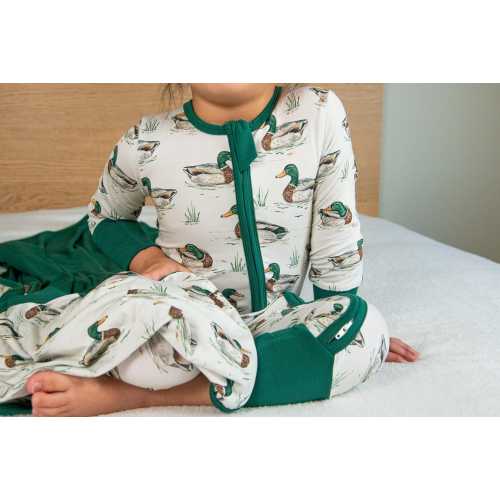 Duck Duck Goose Ducks Bamboo Pajamas Animal Bamboo Baby Sleepers Bamboo Zippy