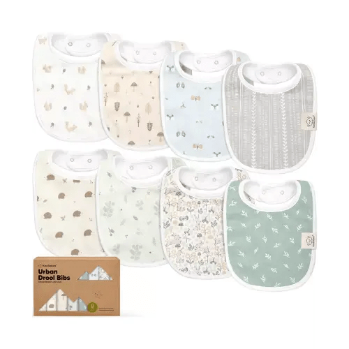 8pk Baby Bibs for Boy, Baby Drool Bib for Baby Boys and Girls, Infant Teething Bibs