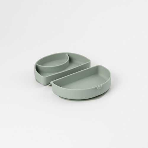 Silifold: Compact Children's Portable Plate | Sage