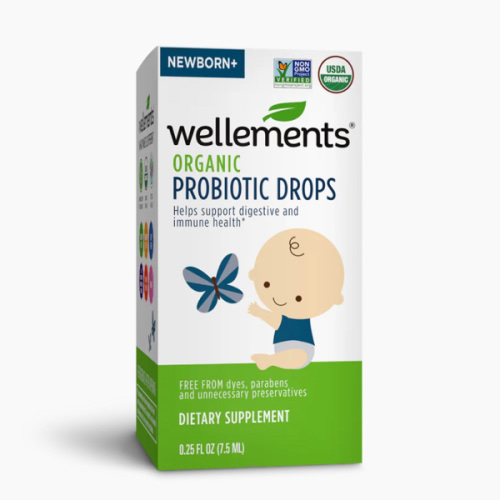 Wellements Organic Probiotic Drops For Newborn Babies & Infants