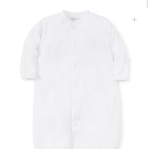 White Kissy Basics Convertible Gown