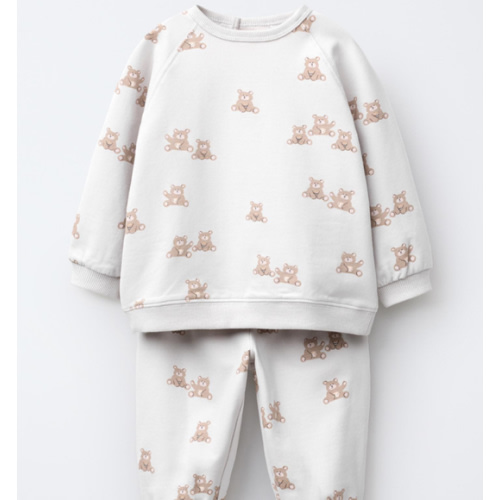 PRINTED SWEATSHIRT AND PANTS PACK - Light gray | ZARA United States