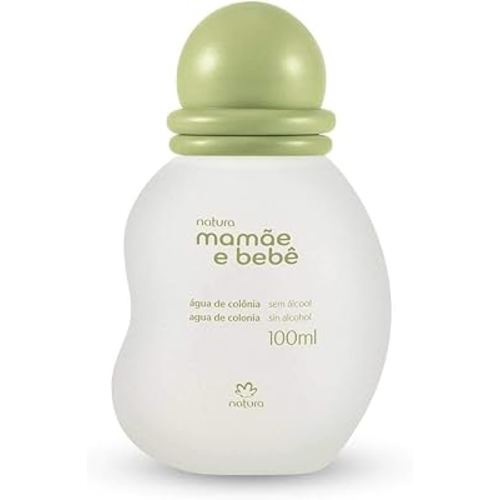 Natura - Mamãe e Bebê Mom & Baby Cologne | Gentle Fresh Scent for Babies | Alcohol-Free, Hypoallergenic, Pediatrician Tested, Vegan & Safe Daily Use – 3.4 fl oz (100 ml)
