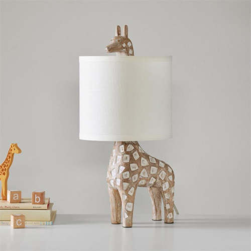 Lampe de table en bois sculpté avec animaux – Radilum