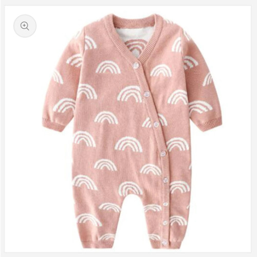 Rainbow Knit Baby Romper – Peachy Bloomers