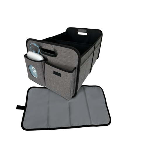 Monbebe Collapsible Trunk Organizer & Changing Station with Wipes Case, Soho, Infant & Toddler, Unisex