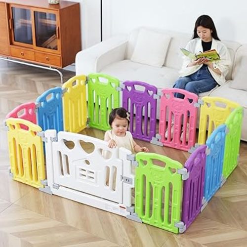 Baby Playpen Kids Activity Centre Safety Play Yard Home Indoor Outdoor New Pen (multicolour12)