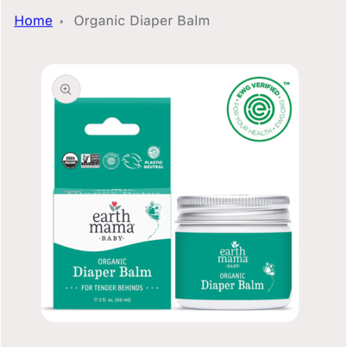 Organic Diaper Balm | Earth Mama