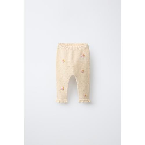 OPENWORK AND BOBBLE PANTS - Ecru | ZARA United States