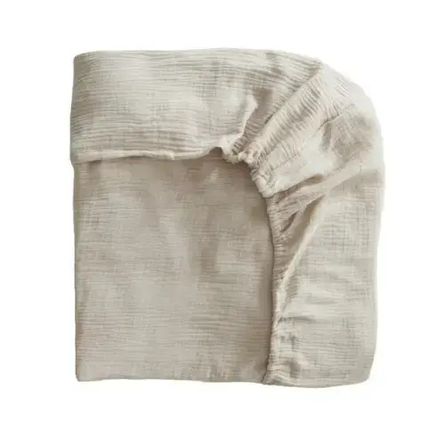 Mushie - Extra Soft Muslin Crib Sheet