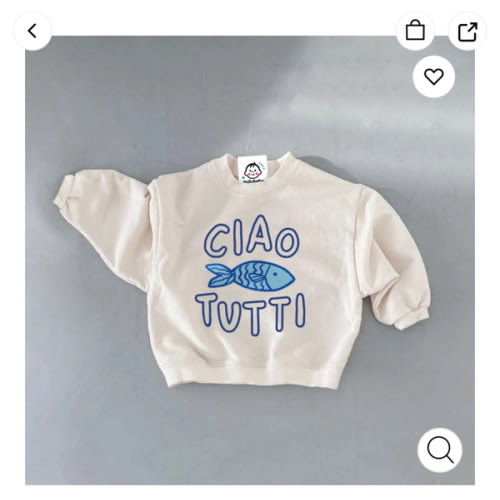 CIAO TUTTI Baby Sardines Sweatshirt