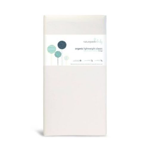 Naturepedic Certified Organic Cotton Classic Baby Crib & Toddler Mattress–lightweight-2-stage